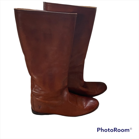 Frye Shoes - Frye Paige Mini Studs Tall Pull-on Leather Riding Boot